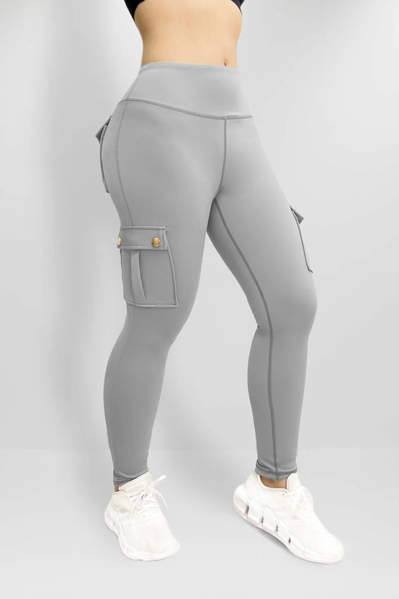 SoftLeg - Calça Cargo Legging com Efeito Eleva-Bumbum