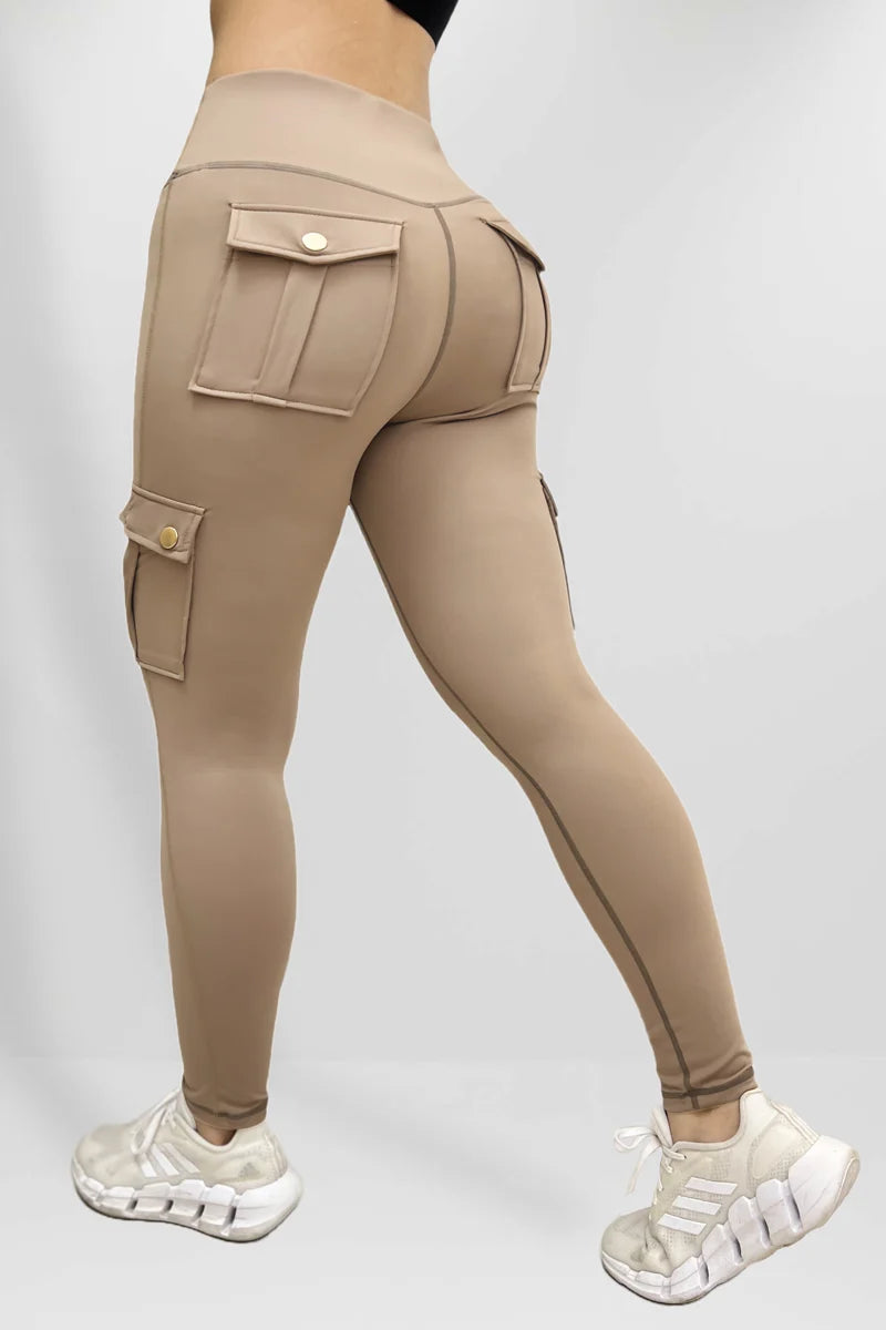 SoftLeg - Calça Cargo Legging com Efeito Eleva-Bumbum