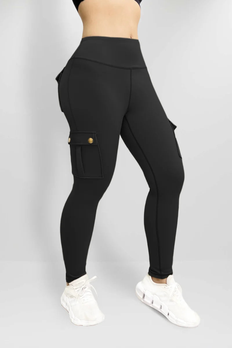 SoftLeg - Calça Cargo Legging com Efeito Eleva-Bumbum