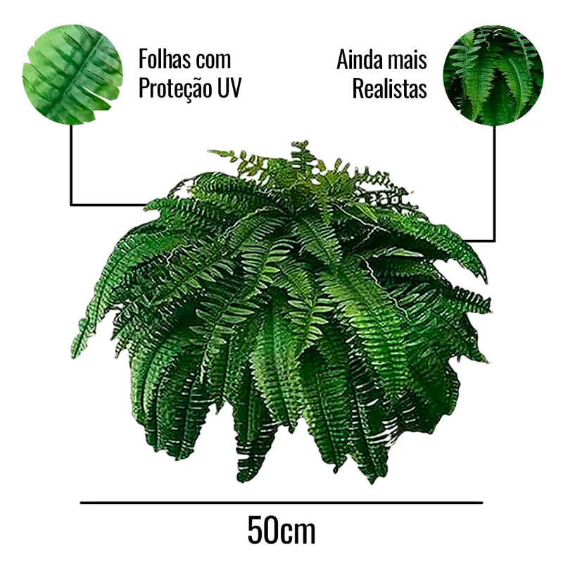 [COMPRE 1 LEVE 2] Planta Artificial Samambaia Realista (BRINDE + FRETE GRÁTIS)