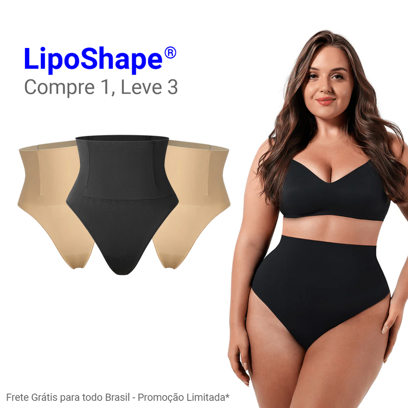 Reduza Medidas em Instantes - Calcinha Modeladora LipoShape [COMPRE 1 LEVE 3]